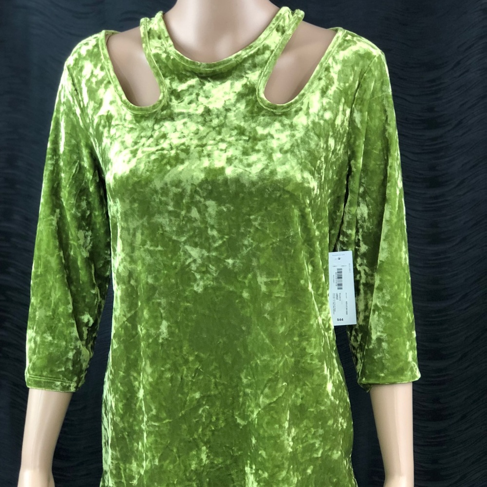 Ladies velvet blouse